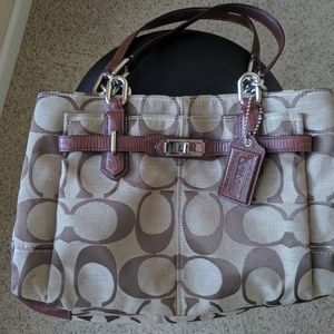 Coach Satchel Signature Canvas "C" print